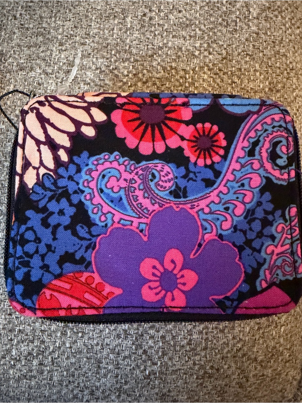 Vera Bradley Floral Paisley Cosmetic Case Multicolor 4.5*3*1.5”